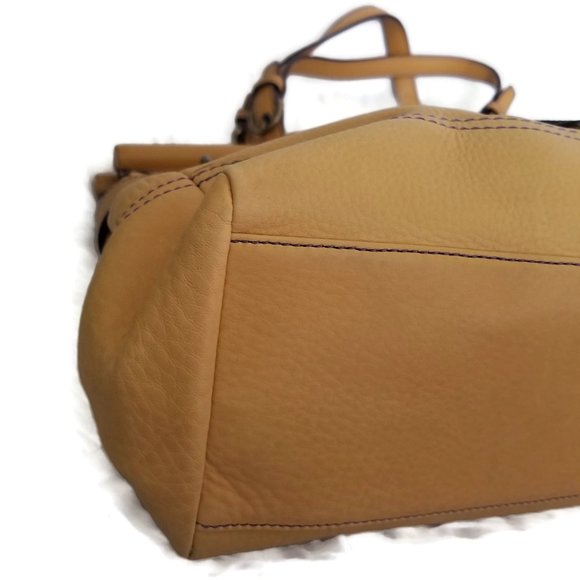 Vintage Coach 9749 mustard yellow leather satchel limited edition - Picture 6 of 12